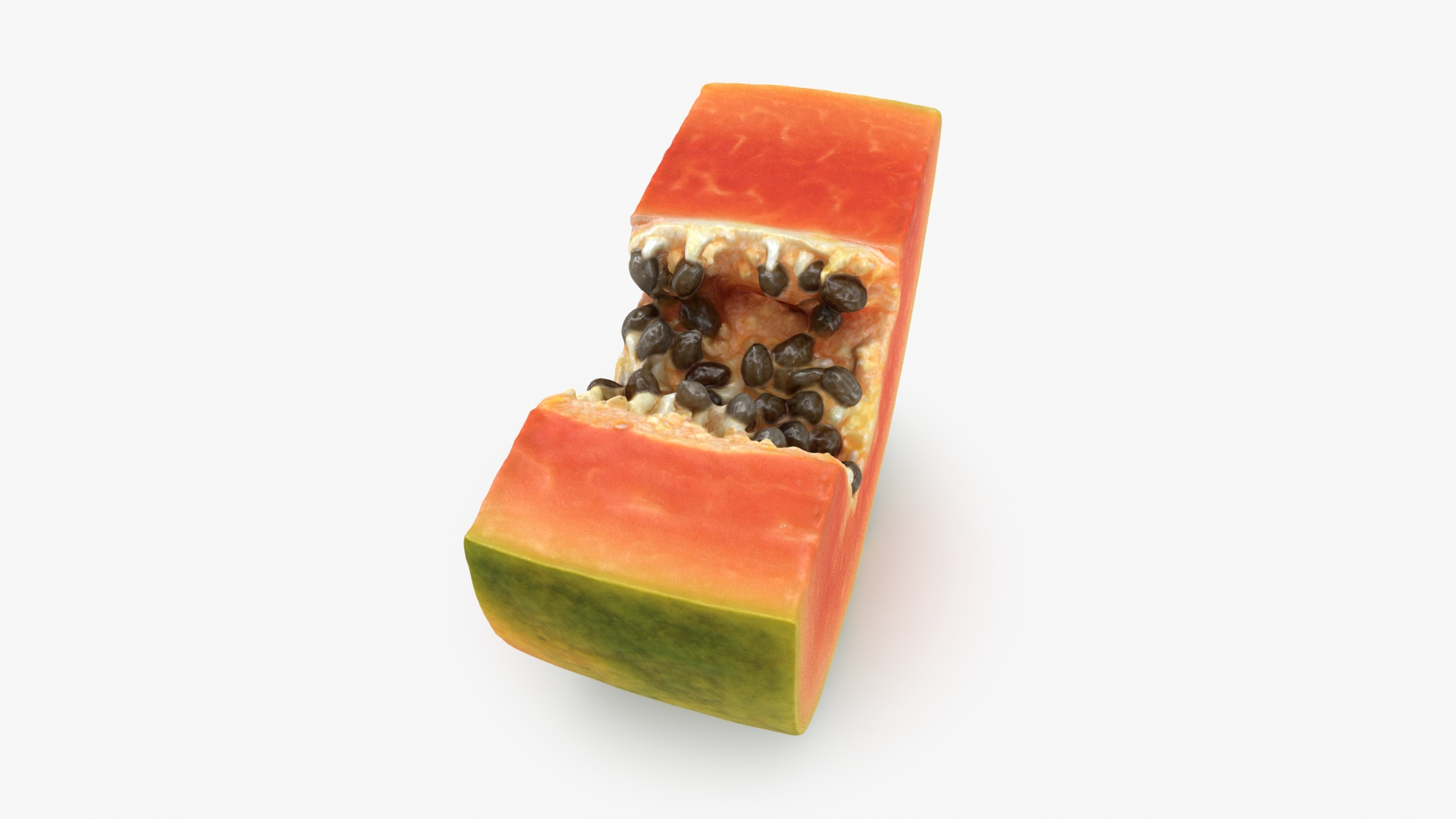 Papaya Slice 3D Model
