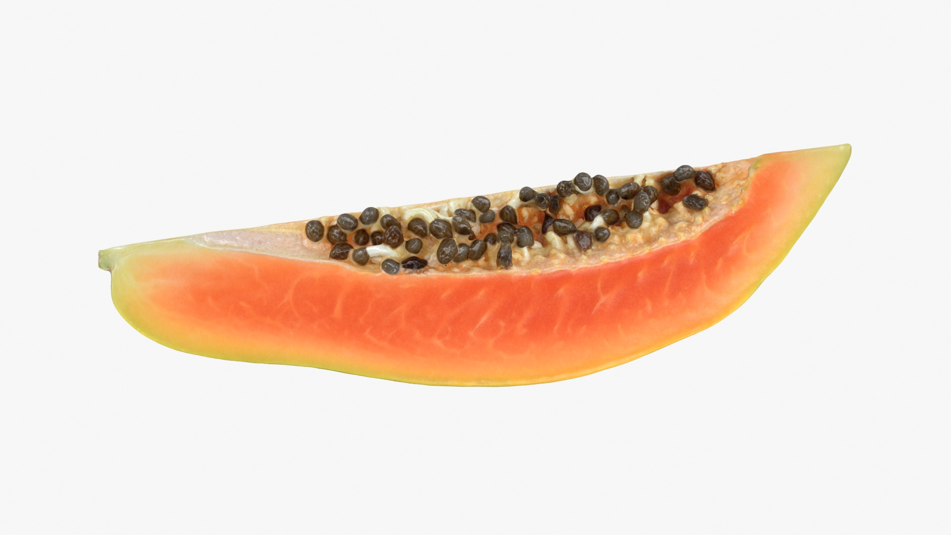 Papaya Wedge 3D Model