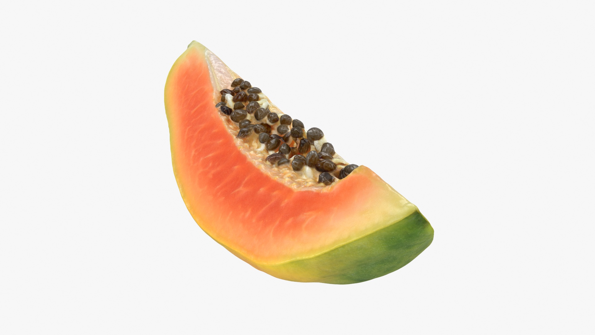 Papaya Wedge 3D Model