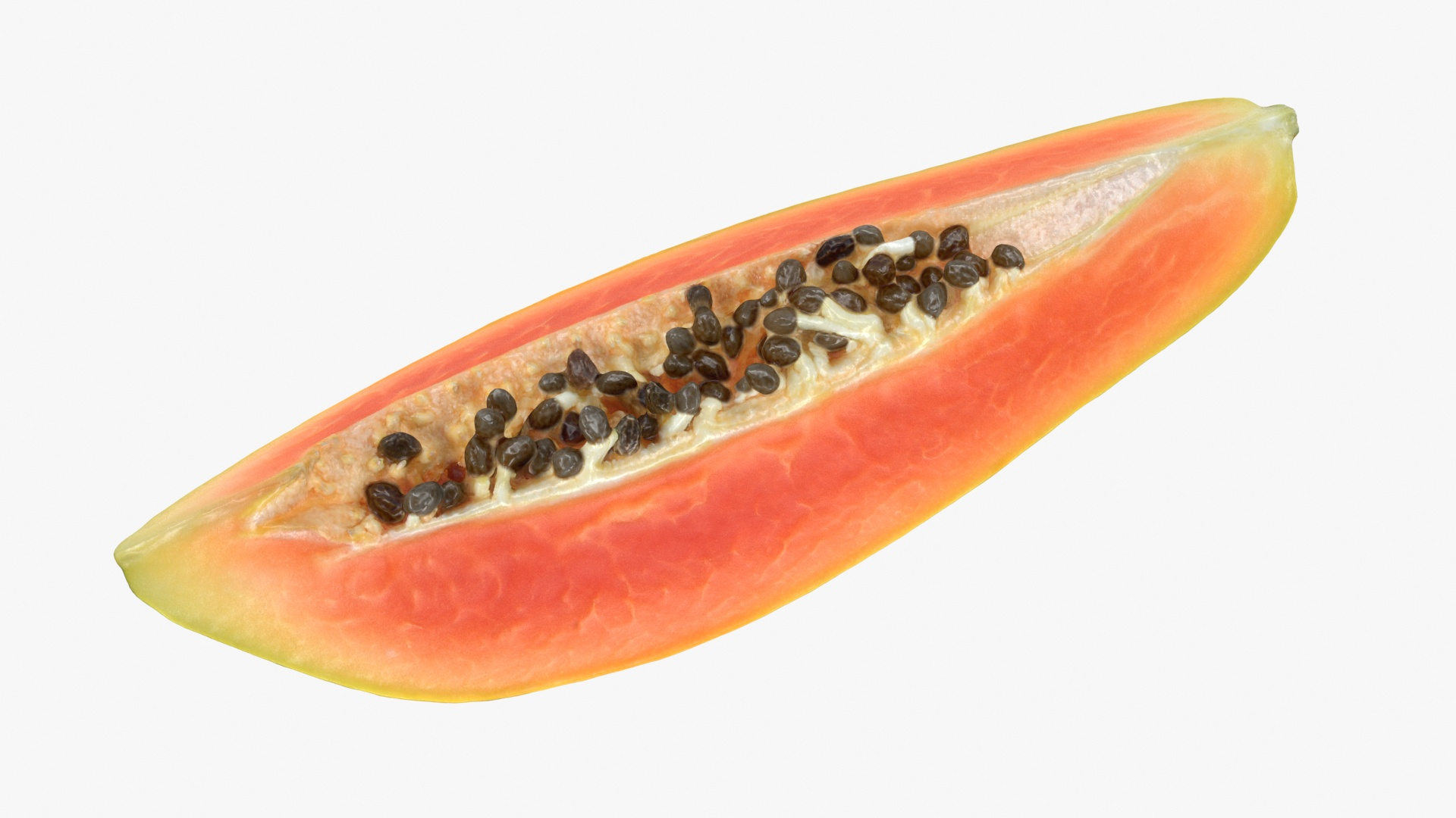 Papaya Wedge 3D Model