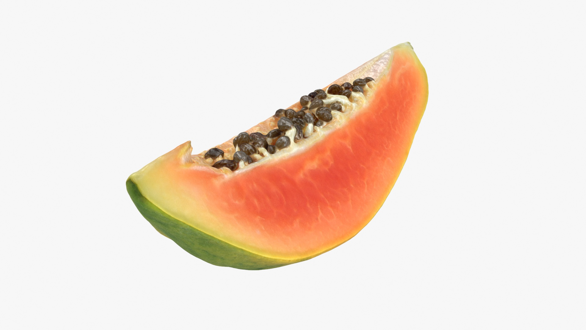 Papaya Wedge 3D Model