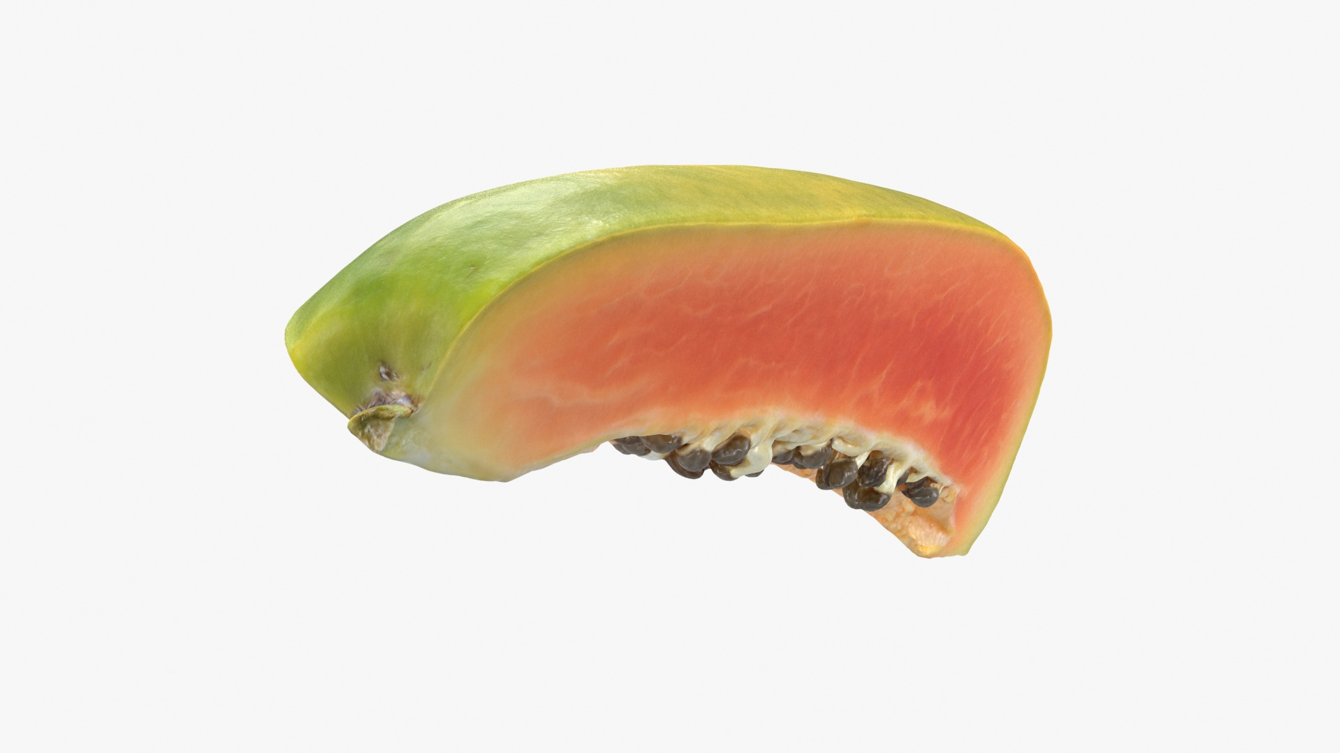Papaya Wedge 3D Model