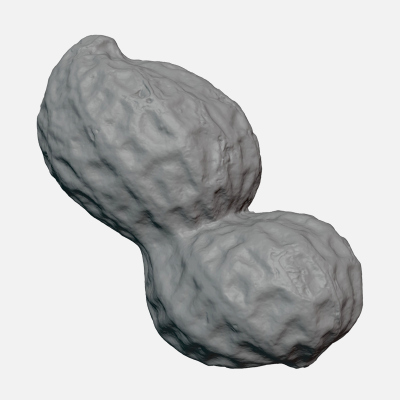 Peanut Shell 01 - For 3D Print 3D Model