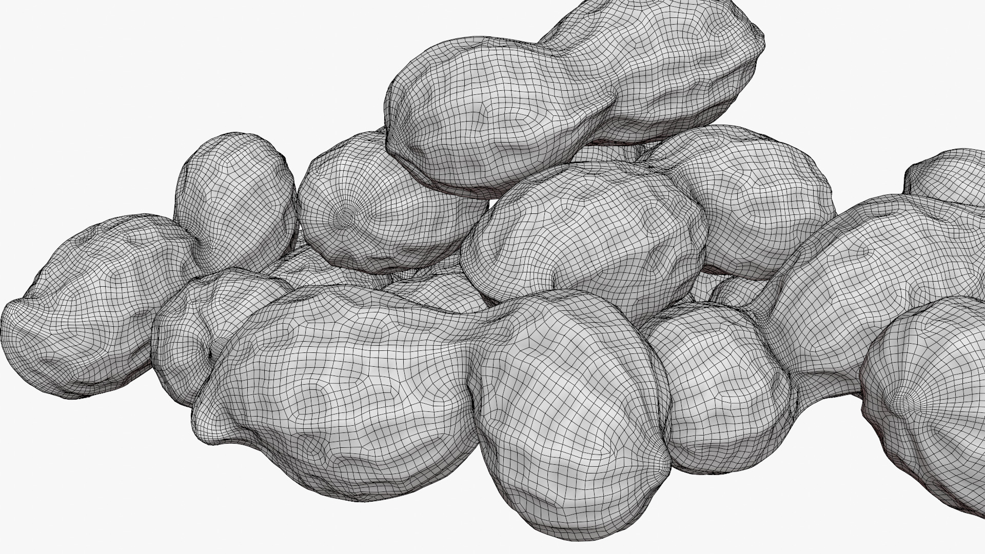 Peanut Shell Pile 3D Model