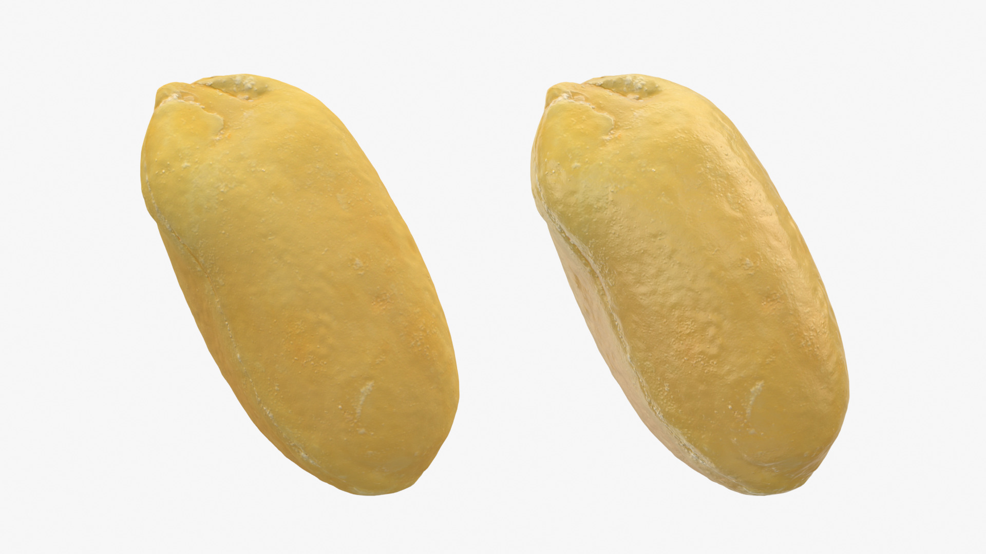 Peeled Peanut 3D Model