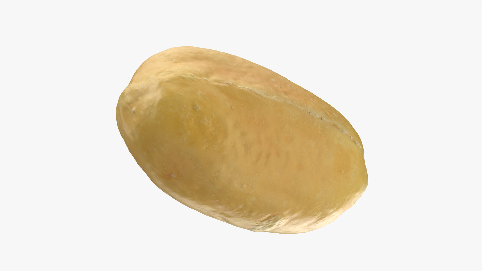 Peeled Peanut 3D Model