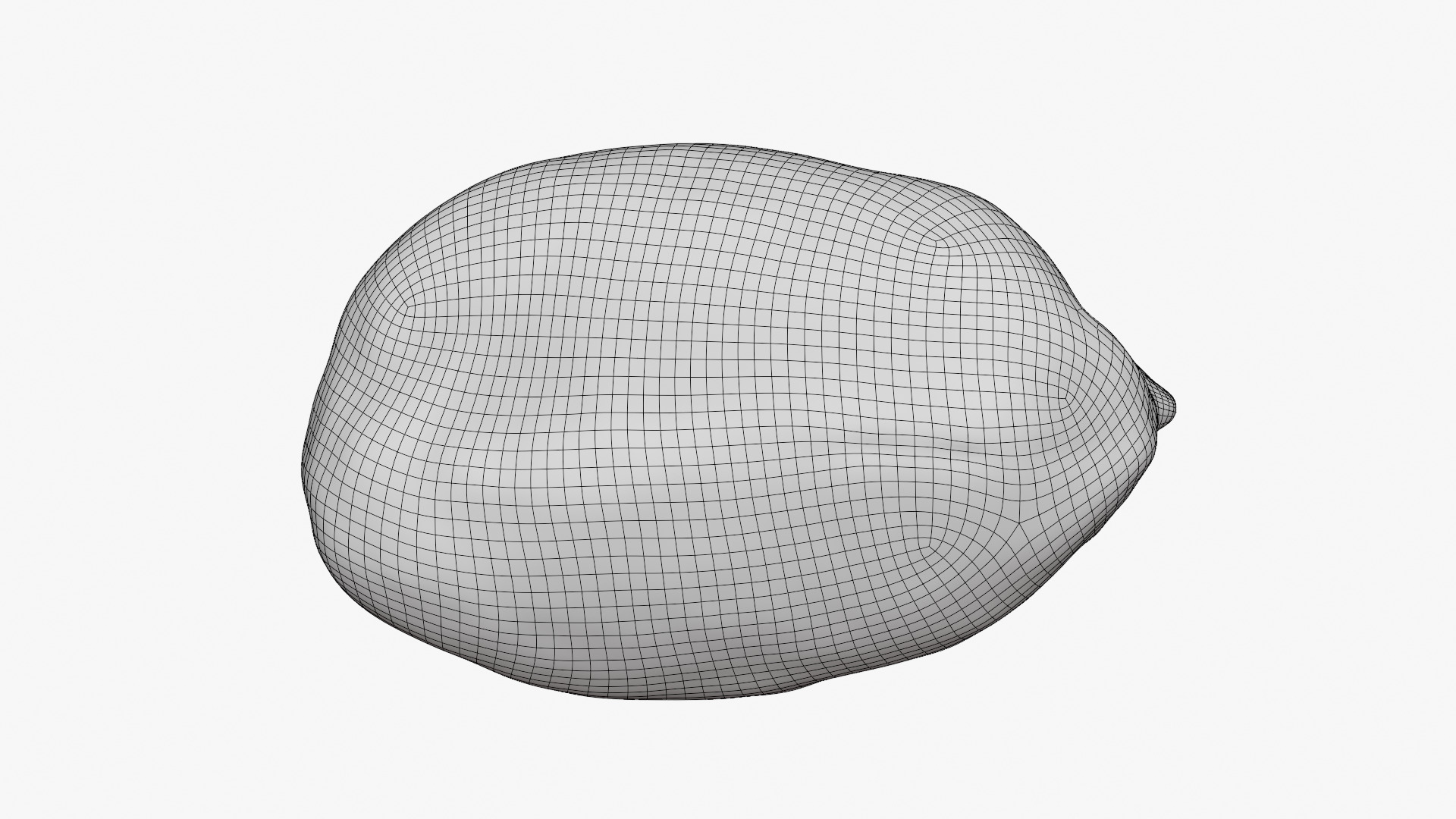 Peeled Peanut 3D Model