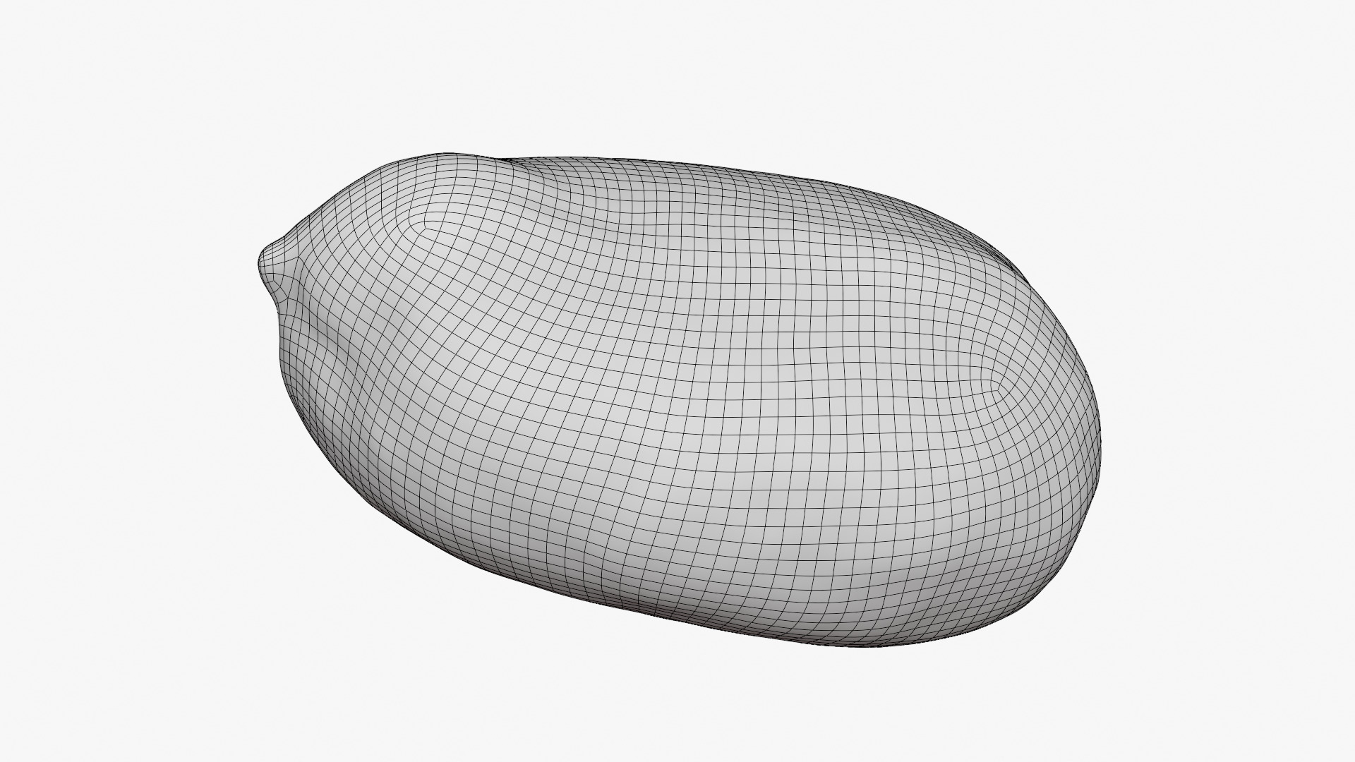 Peeled Peanut 3D Model