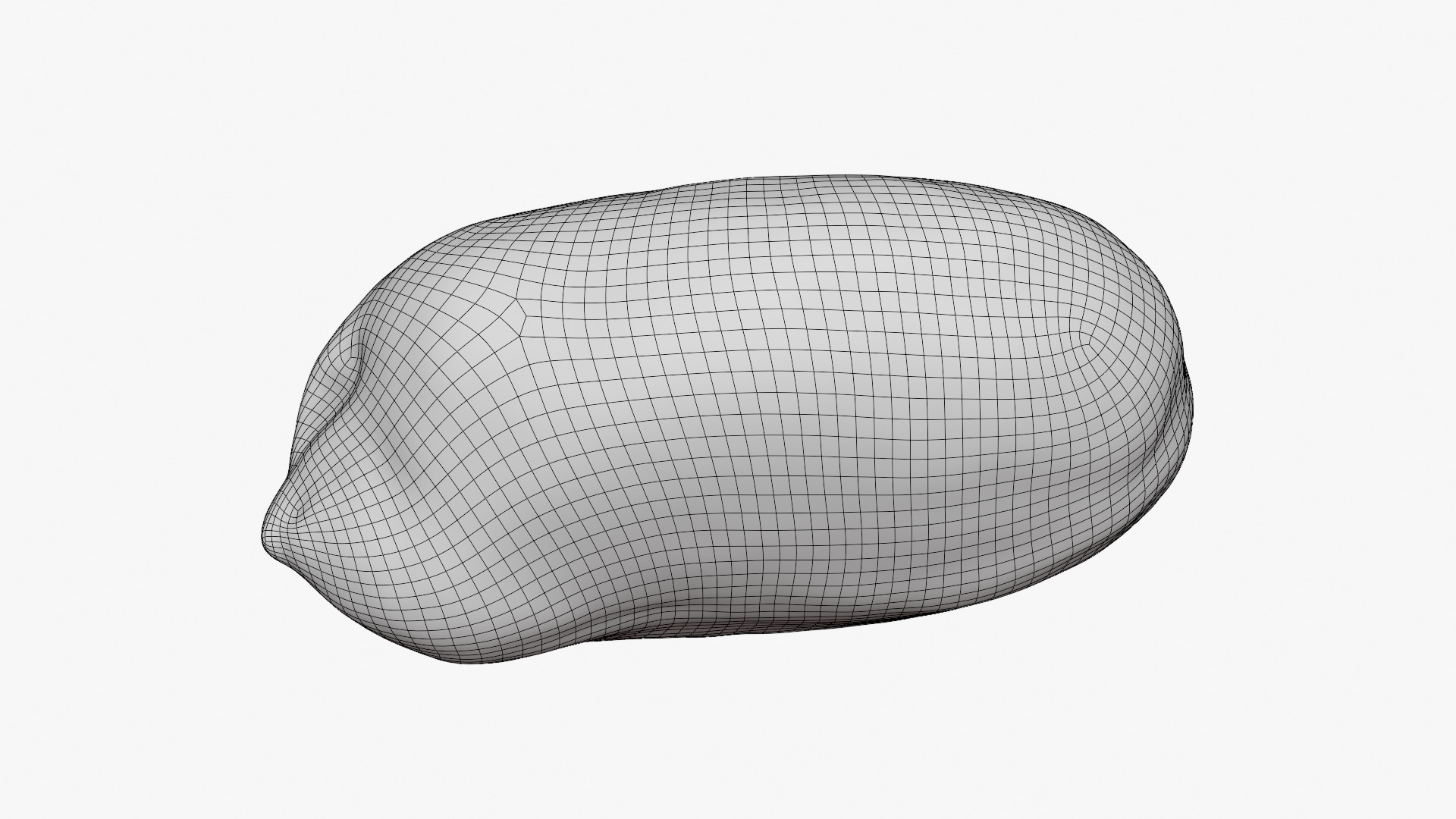 Peeled Peanut 3D Model