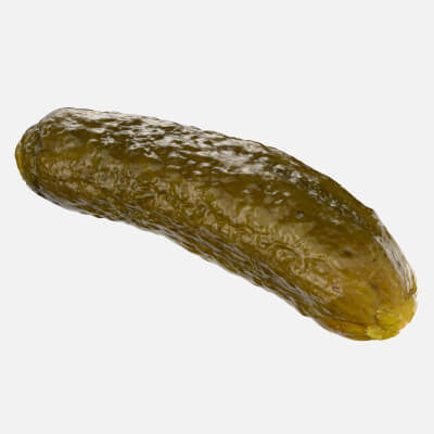 Pickled Cucumber 01 - 3D Scanned