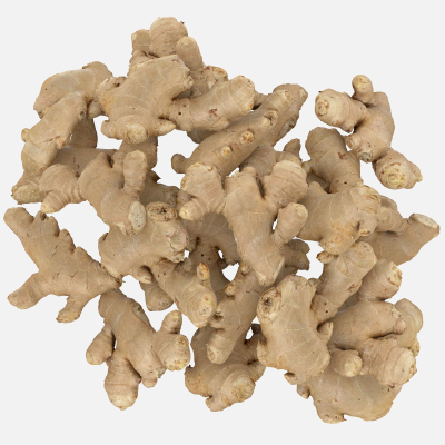 Pile Fresh Ginger Root