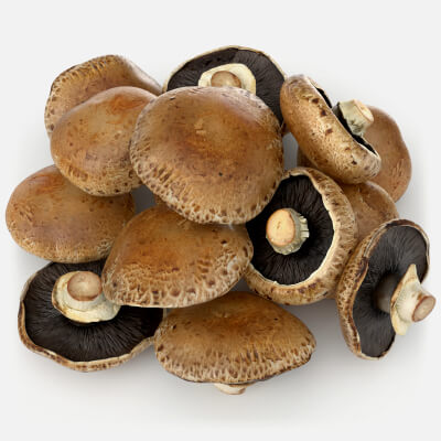 Pile Of Fresh Portobello Mushrooms