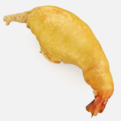 Prawn Fritters 01 - 3D Scanned