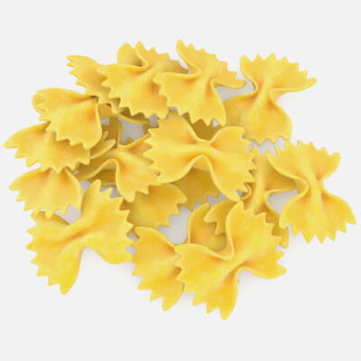 Raw Farfalle Pasta