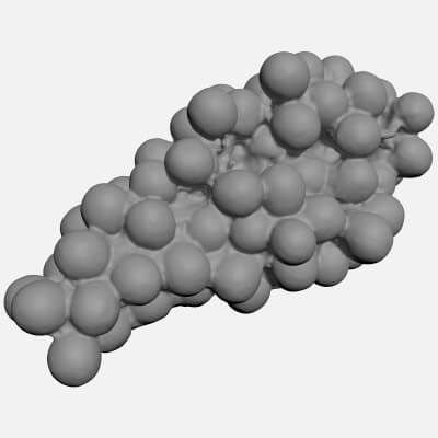 Red Grapes 01 - For 3D Print