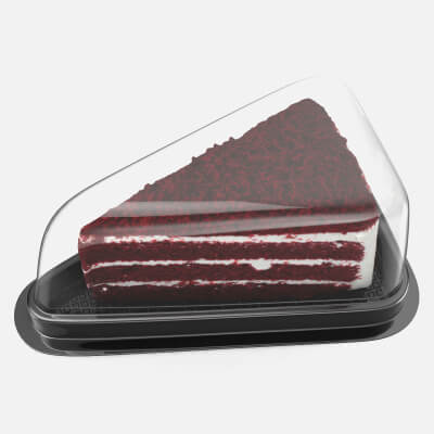Red Velvet Cake Triangle Box