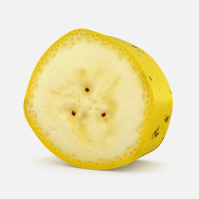 Round Banana Slice