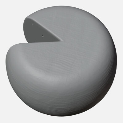 Rustic Cheese Wheel - For 3D Print