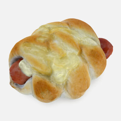 Realistic Sausage Bun