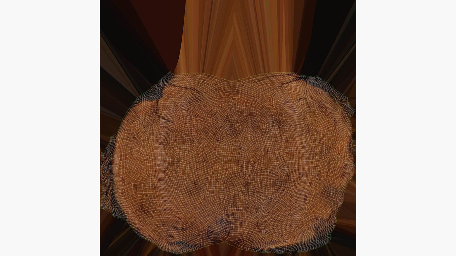 Scattered Coffee Beans 3D Model