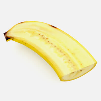 Sliced Banana Half