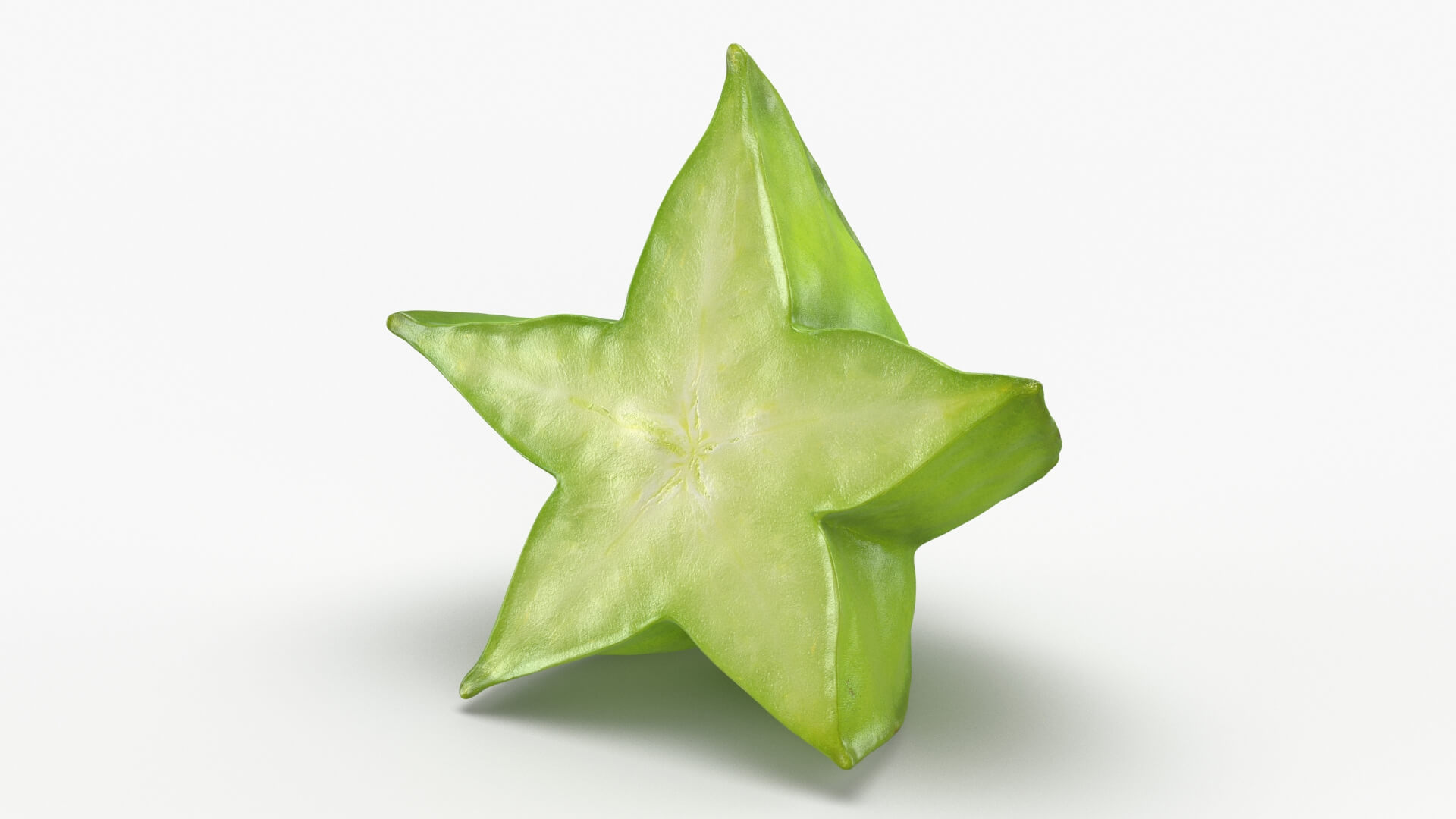 Sliced Star Fruit 3D Model