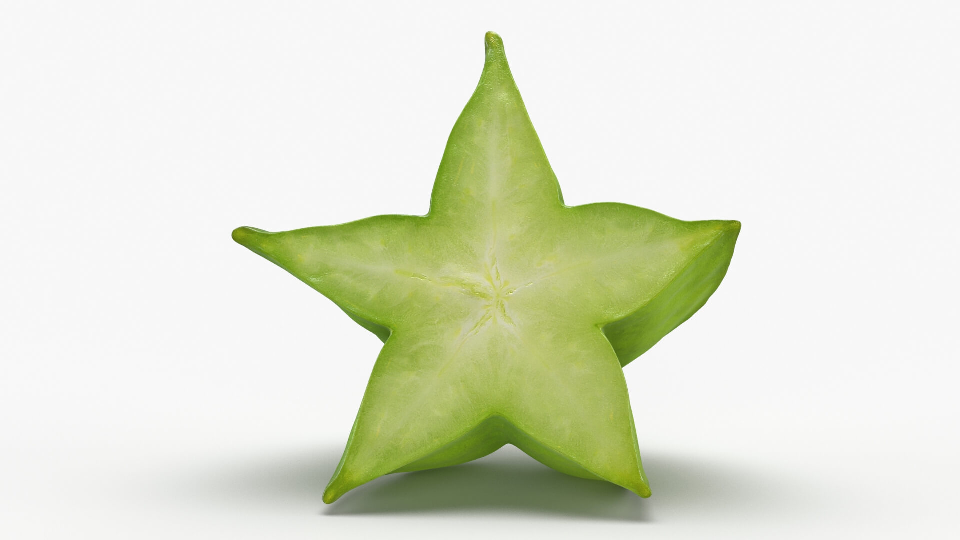 Sliced Star Fruit 3D Model