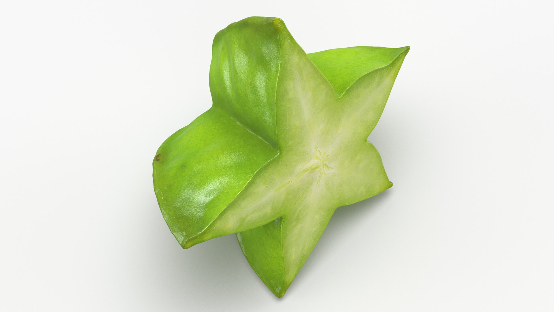 Sliced Star Fruit 3D Model