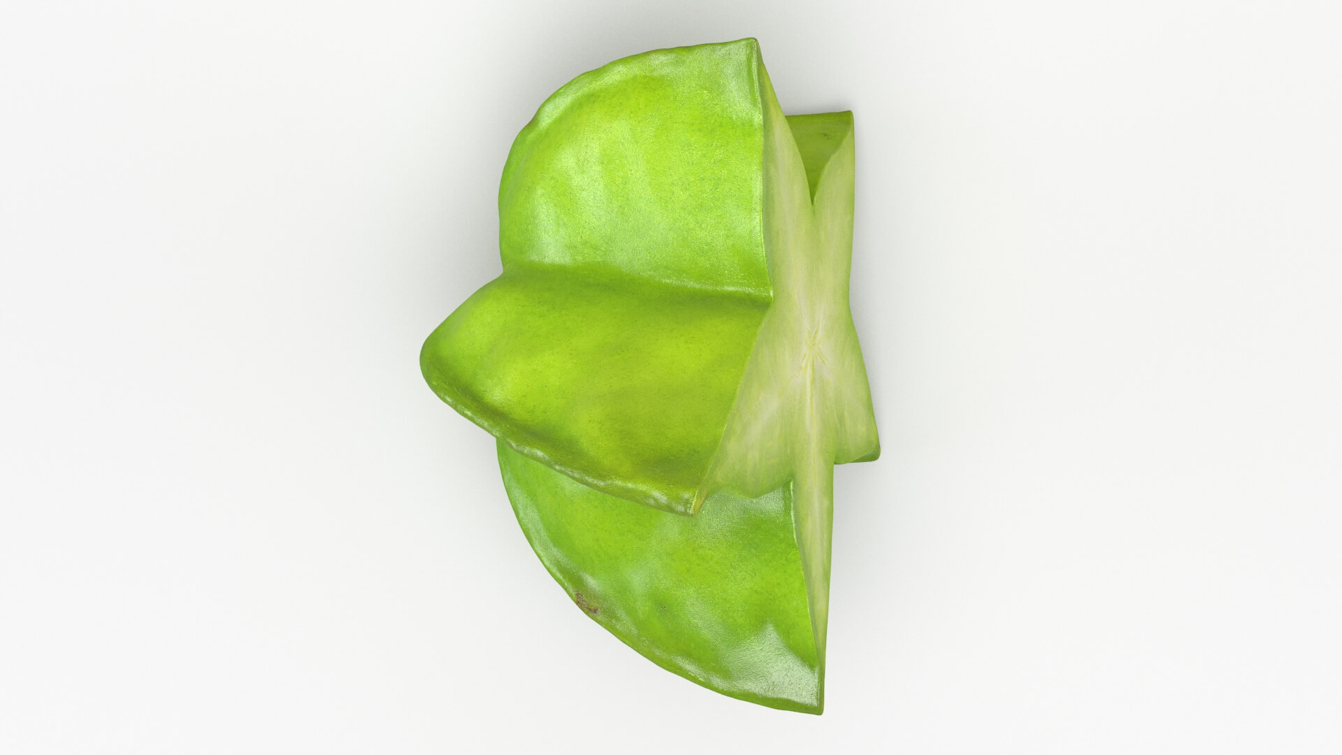 Sliced Star Fruit 3D Model