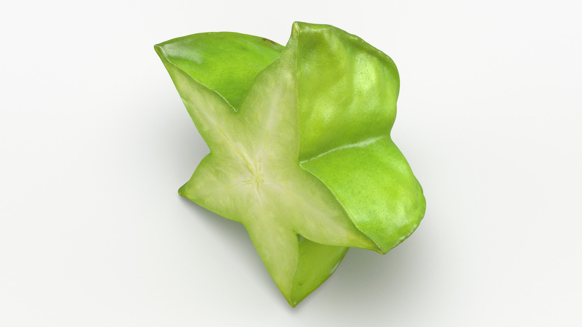 Sliced Star Fruit 3D Model