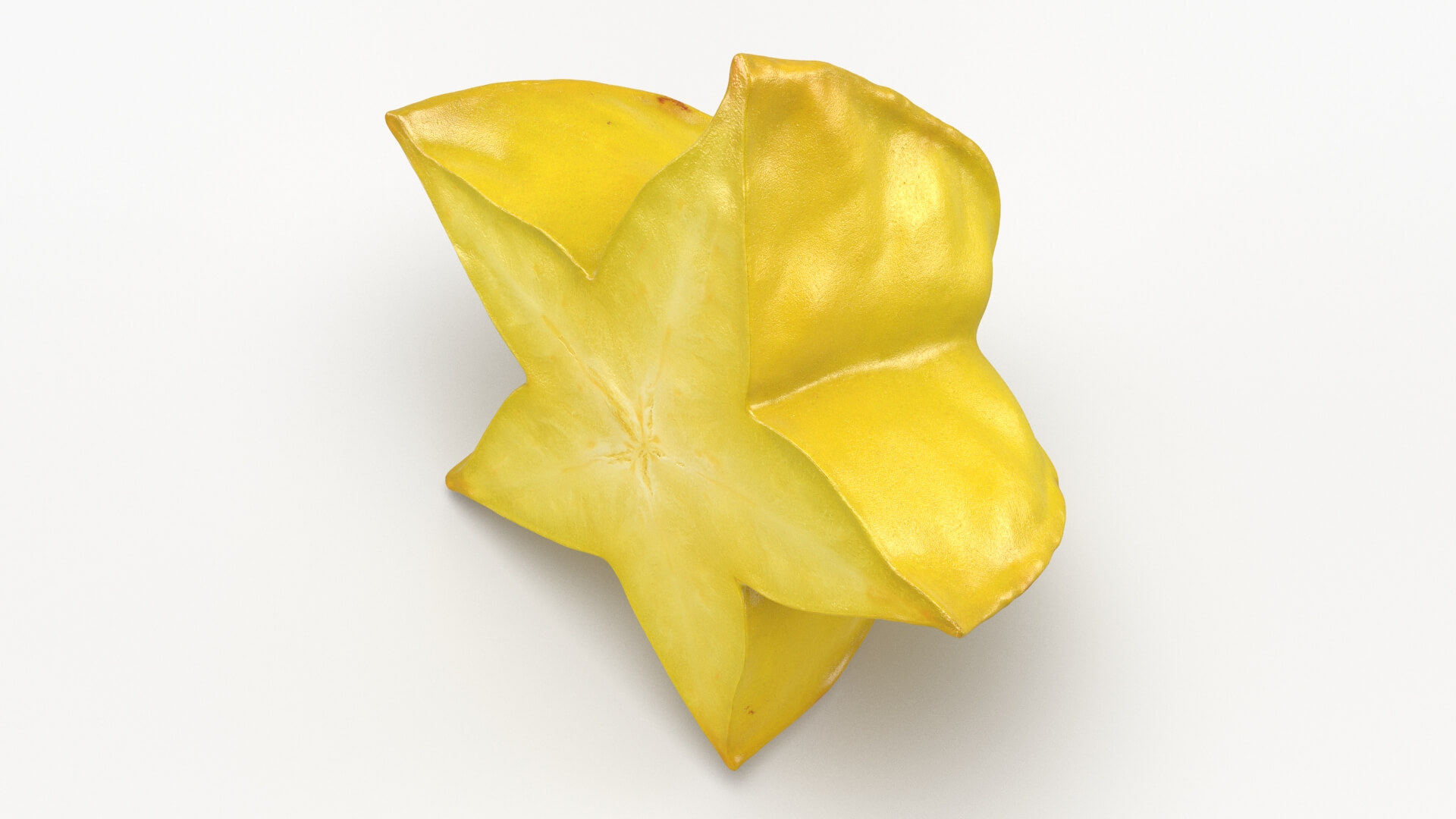 Sliced Star Fruit 3D Model