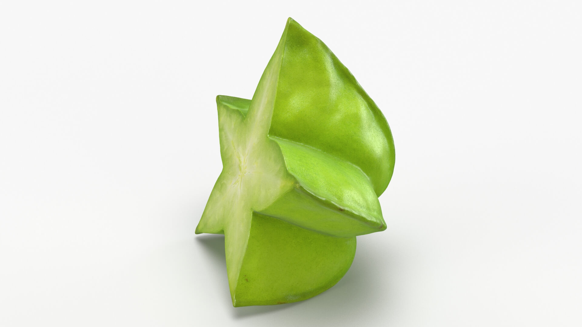Sliced Star Fruit 3D Model