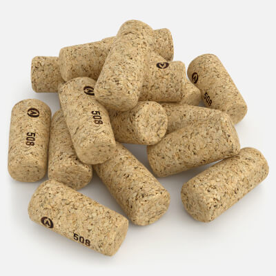 Sparkling Wine Cork Pile