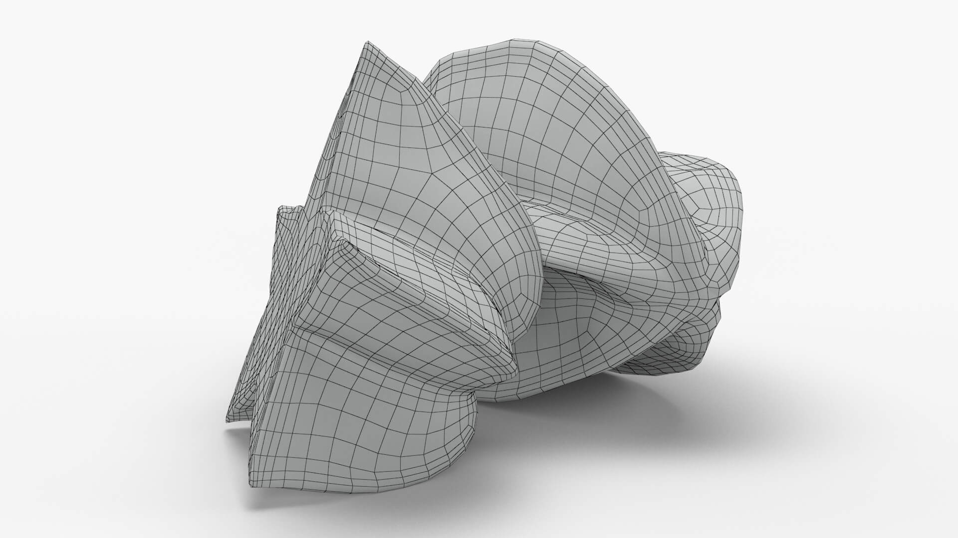 Whole and Cut Star Fruit 3D Model