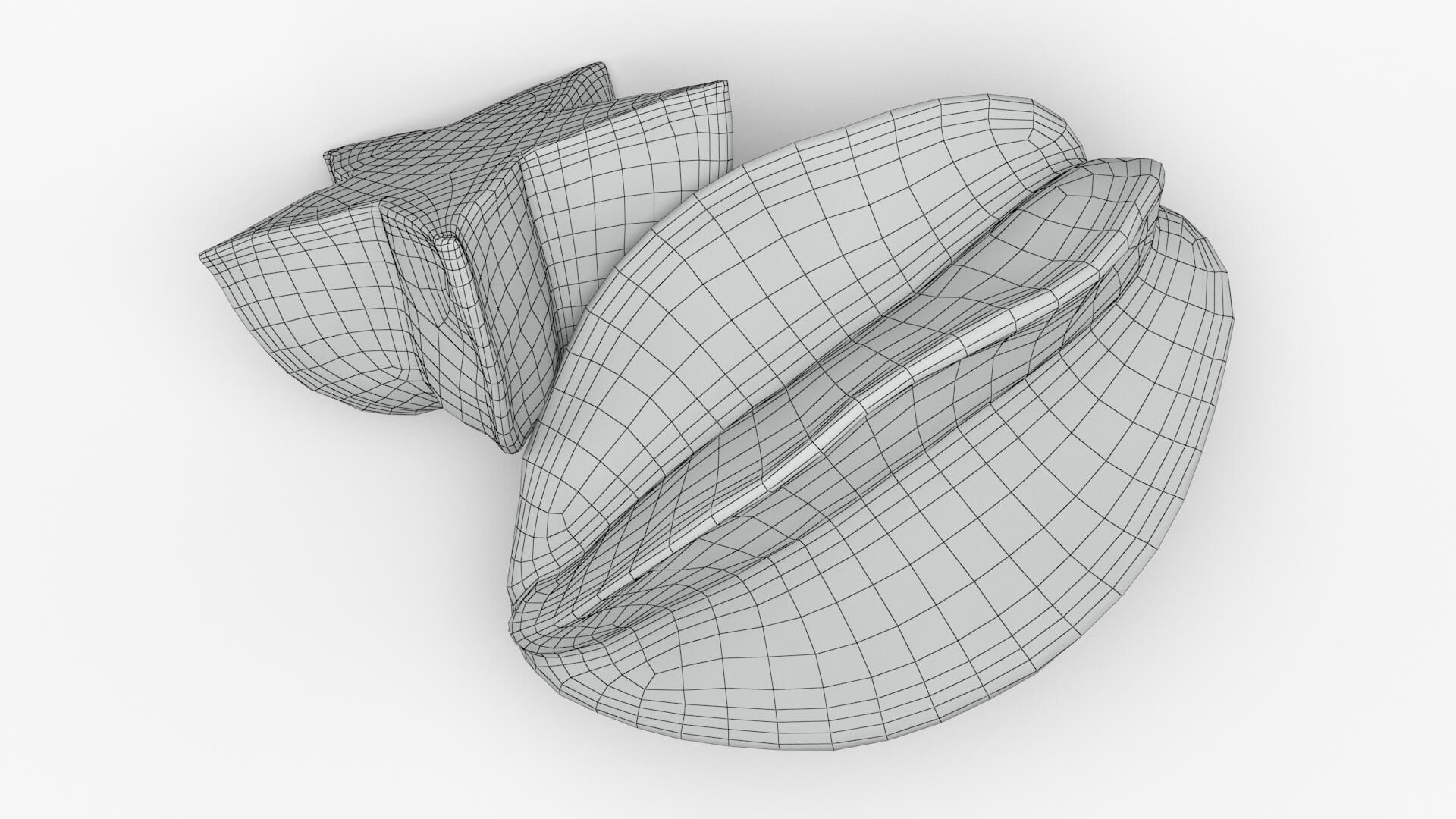 Whole and Cut Star Fruit 3D Model
