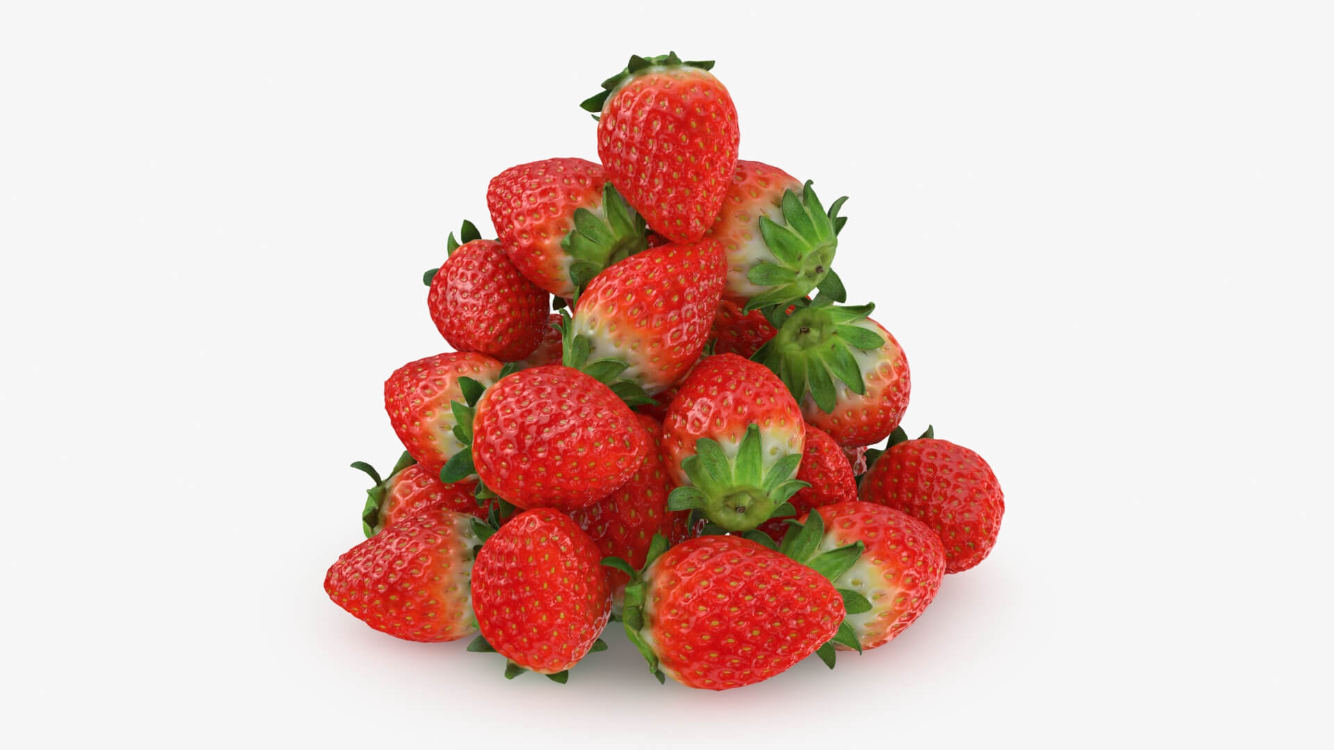 Strawberry Pile 3D Model