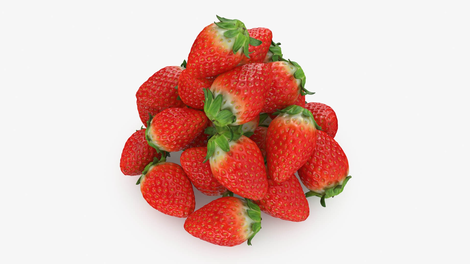 Strawberry Pile 3D Model