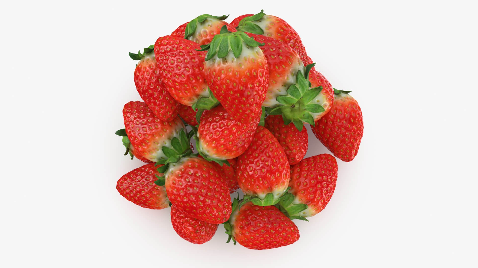 Strawberry Pile 3D Model