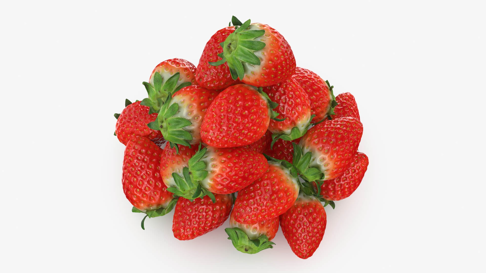 Strawberry Pile 3D Model