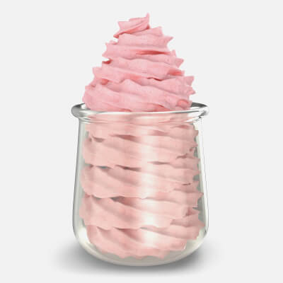 Strawberry Whipped Cream Swirl