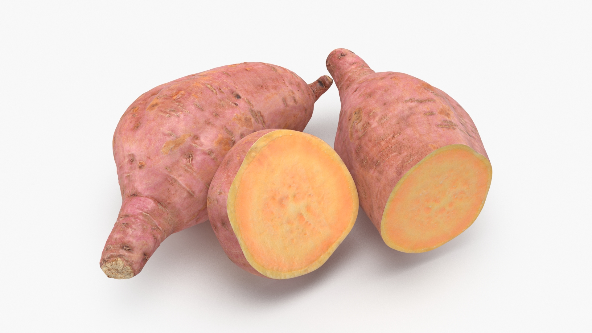 Sweet Potatoes 3D Model