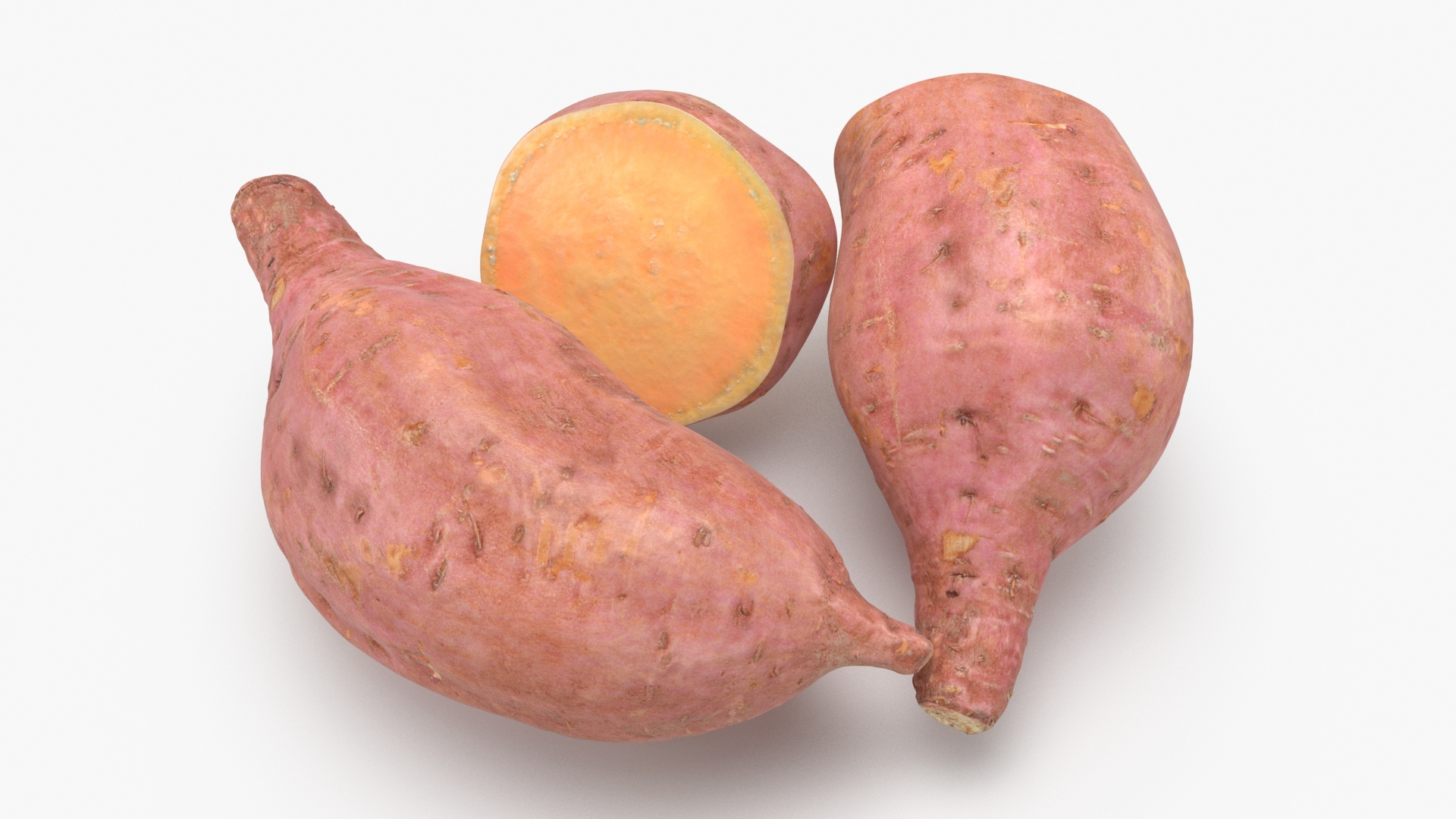 Sweet Potatoes 3D Model
