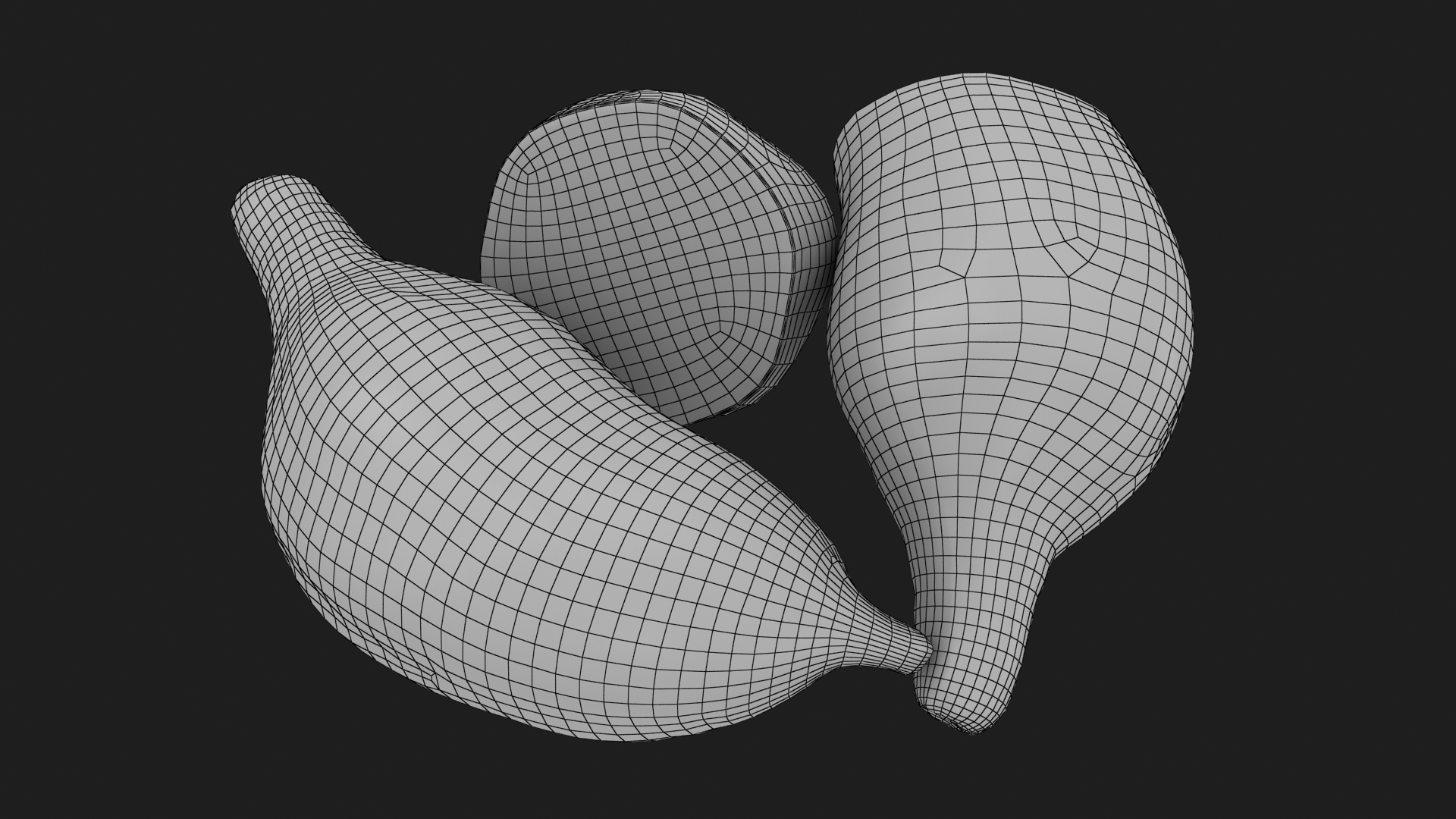 Sweet Potatoes 3D Model