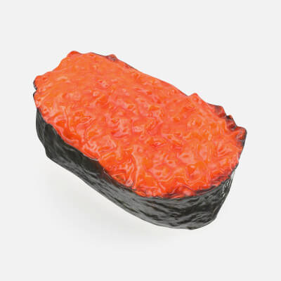 Realistic Tobiko Sushi