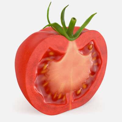 Realistic Tomato Half
