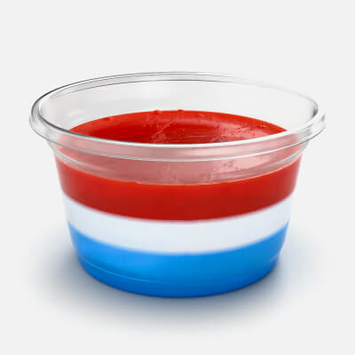 Tricolor Dessert Cup