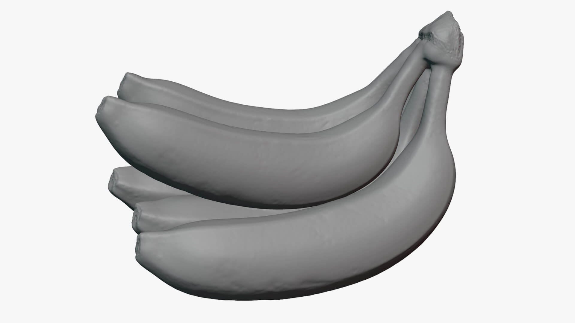 Tropical Banana Cluster - For 3D Print 3D Model