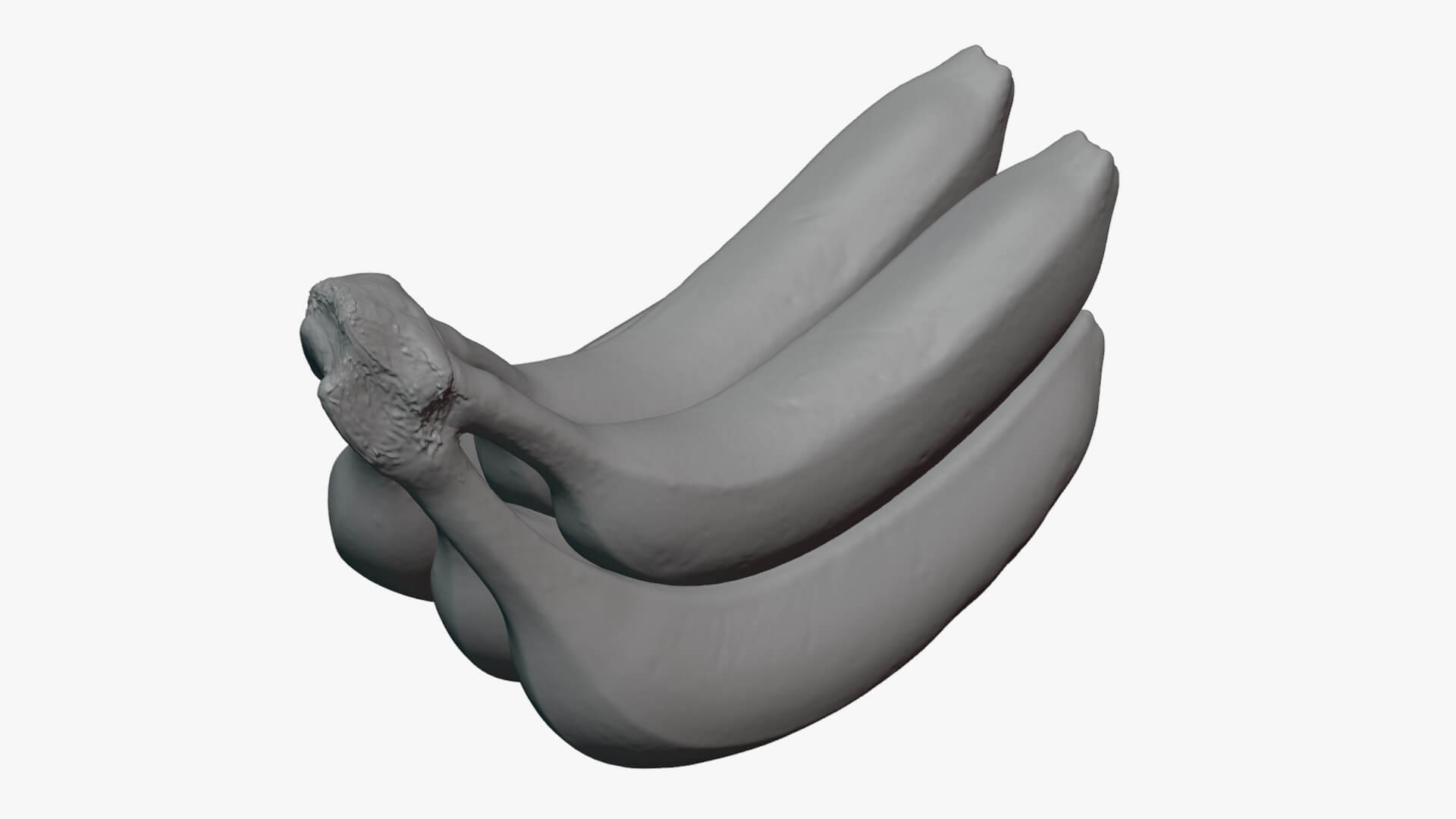 Tropical Banana Cluster - For 3D Print 3D Model