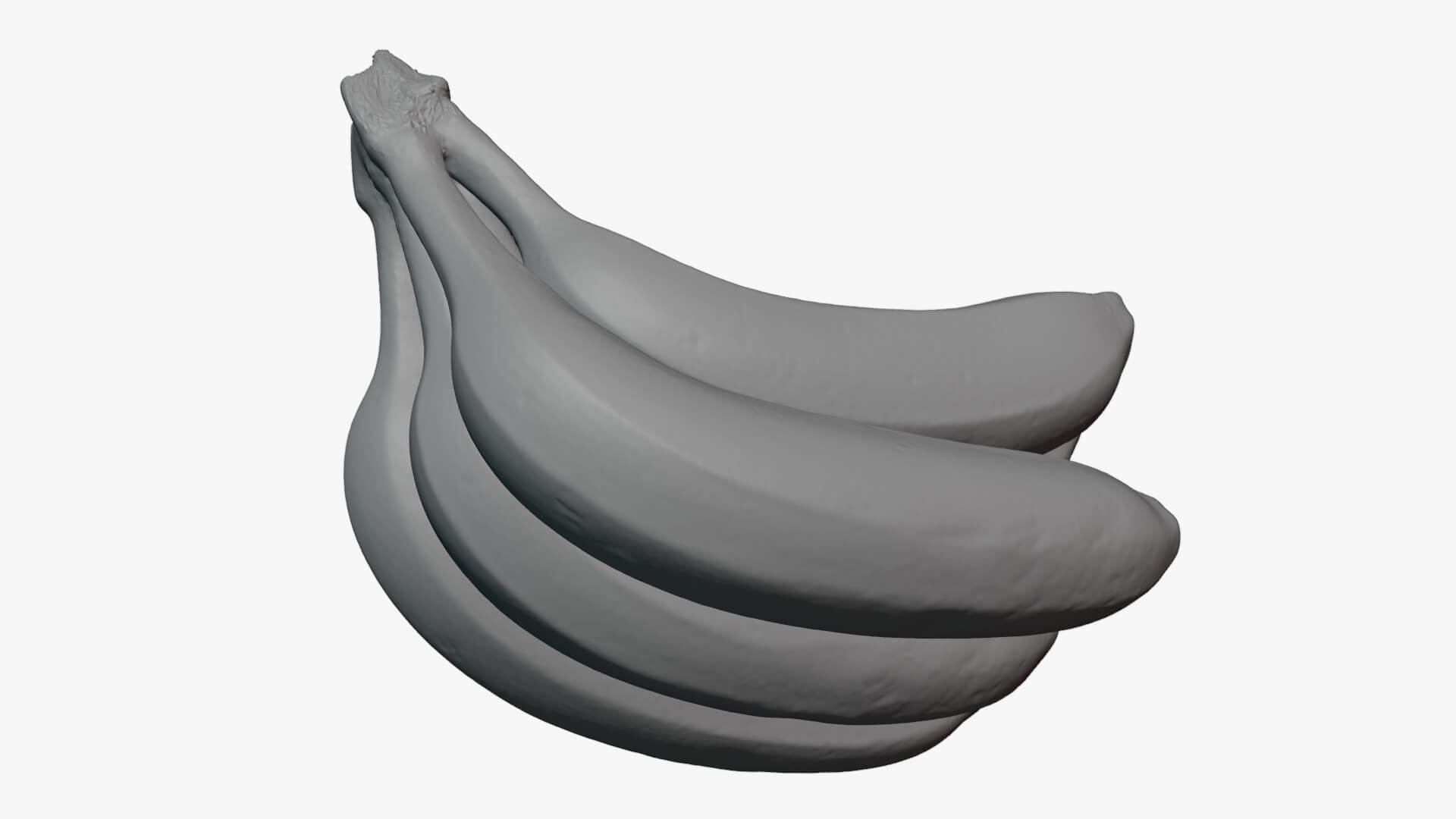Tropical Banana Cluster - For 3D Print 3D Model
