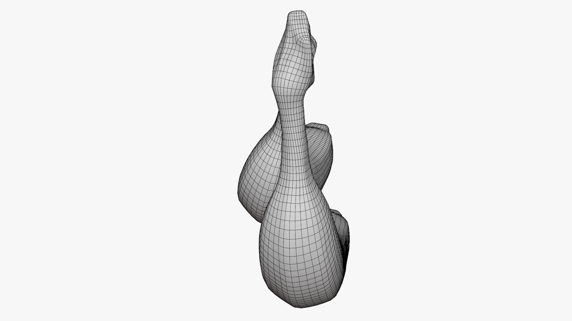 Two Fresh Yellow Bananas 3D Model